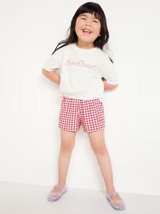 Graphic T-Shirt and Shorts Set for Toddler Girls | Old Navy (US)
