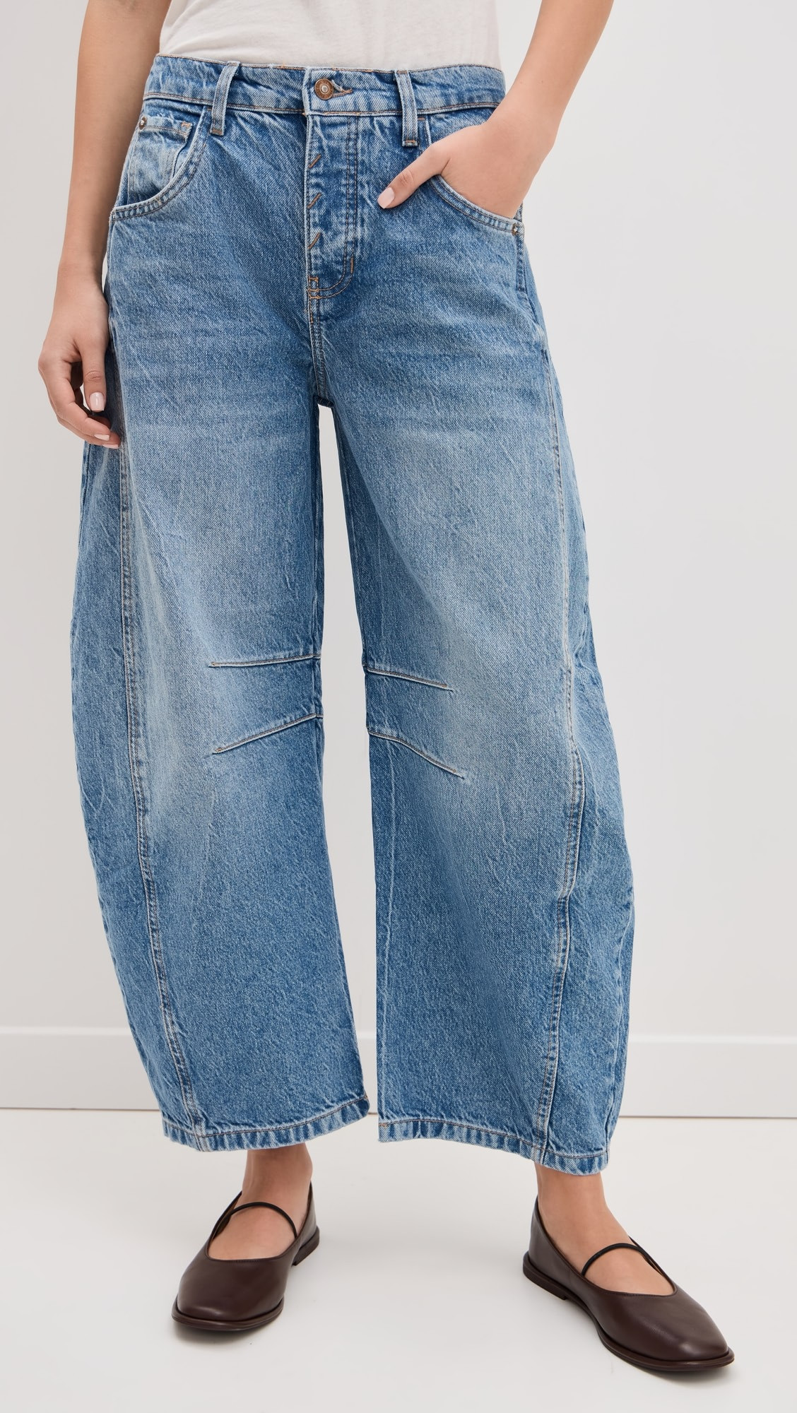 We The Free Soutache Good Luck Barrel Jeans | Shopbop