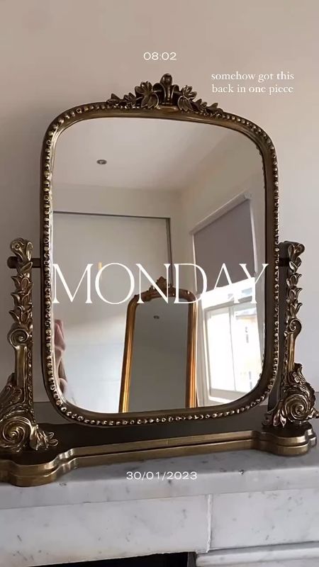 Can't believe I made it home with it still intact! Love this Anthropologie vanity mirror and its included in the LTK Spring Sale! 

#LTKhome #LTKFind #LTKSale