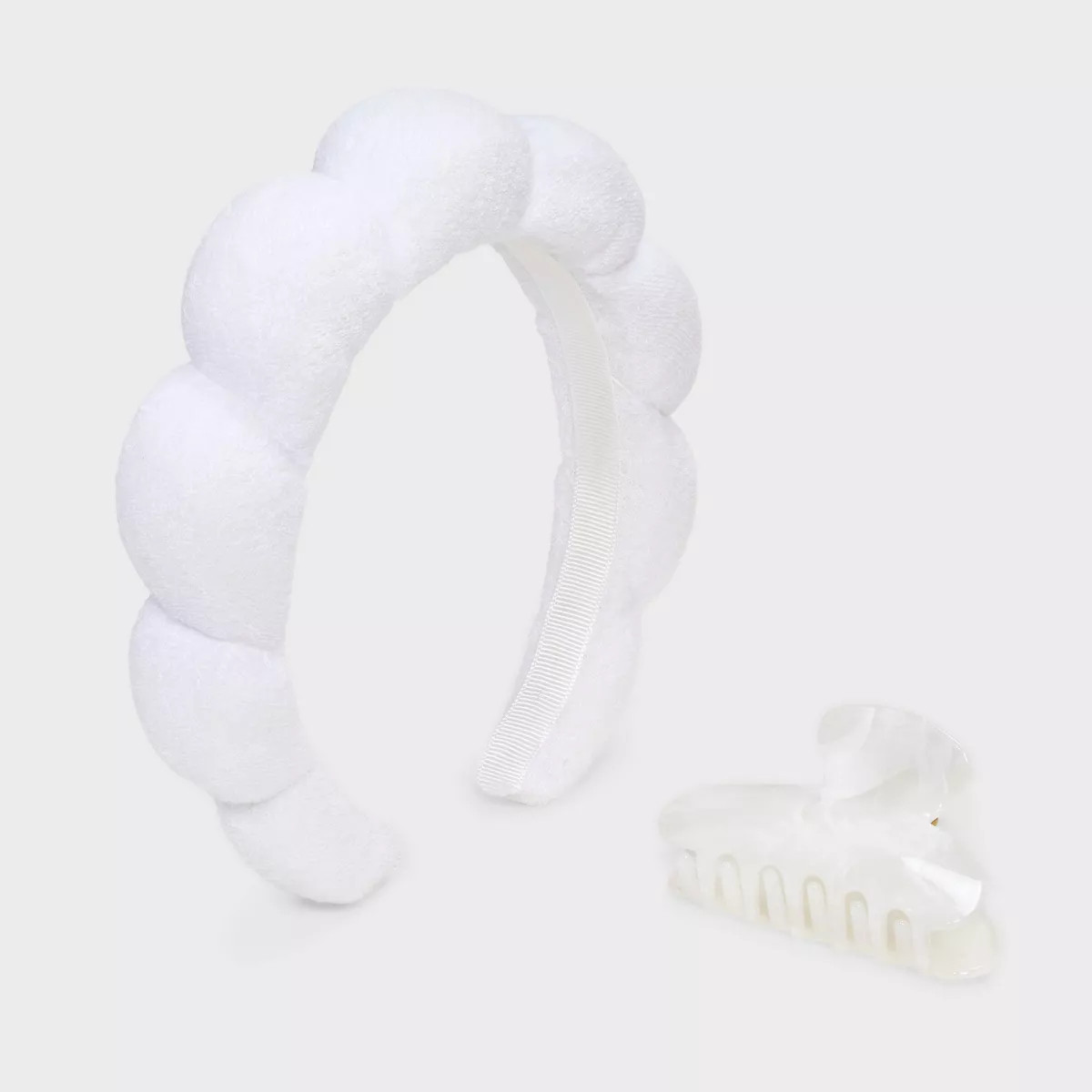 Headband and Claw Hair Clip Set 2pc - A New Day™ Ivory | Target