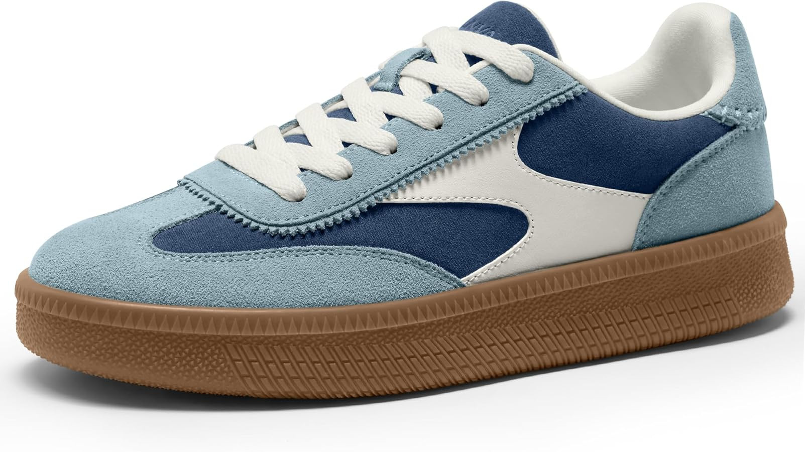 Vilanva Women's Fashion Sneakers Casual Tennis Shoes with Genuine Suede Classic Retro Gum Sole Wa... | Amazon (US)