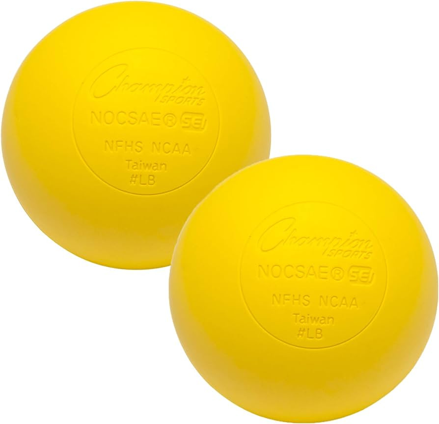Champion Sports Official Lacrosse Balls - Multiple Colors in Packs of 1, 2, 3, 6, and 12 | Amazon (US)