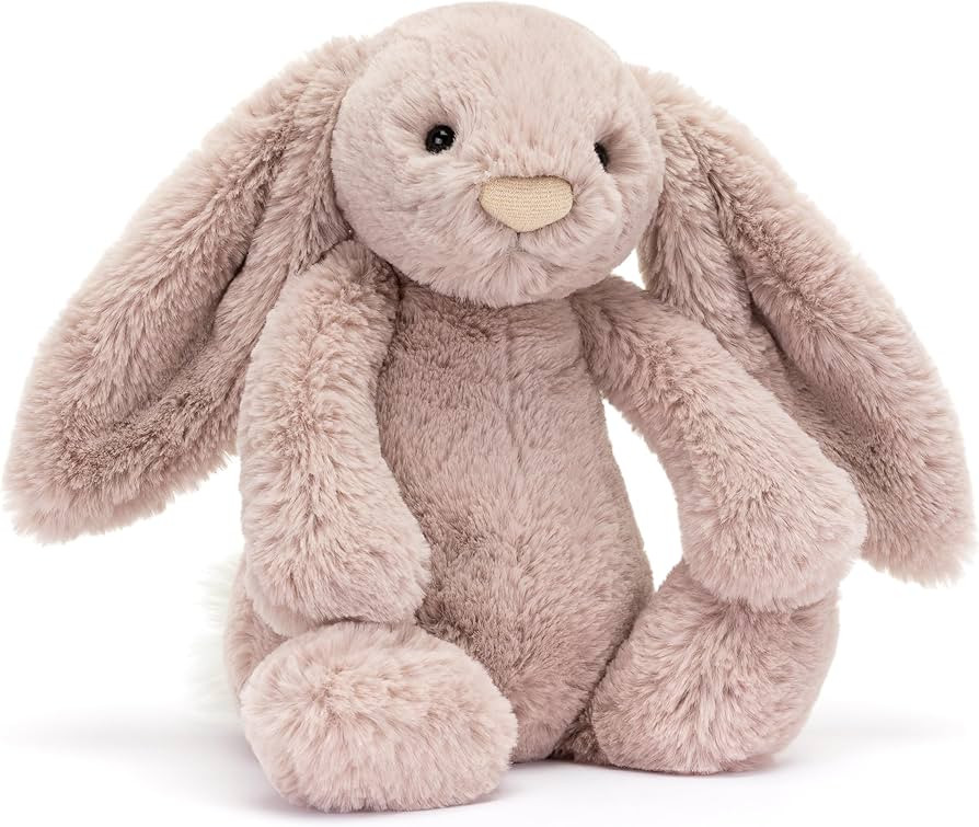 Jellycat Bashful Luxe Rosa Bunny Stuffed Animal, Medium 12 inches - Rabbit & Bunny Plush Toy - Cl... | Amazon (US)