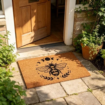 Cute Bee Welcome Doormat Indoor Entrance Door Mat Summer Bathroom Floor Mat Front Back Door Funny Bees Non Slip Doormat Inside Washable Entryway Carpet Rug for Porch Patio Hallway | Walmart (US)
