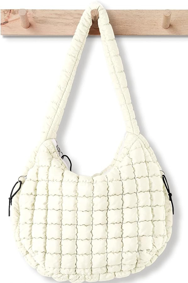 Puffer Tote Bag for Women Large Quilted Tote Bag Quilted Carryall Bag Soft Puffy Crossbody Bag Ho... | Amazon (US)