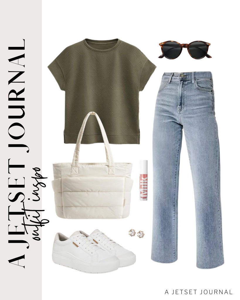 For coffee runs, you can wear this outfit for a clean look. The trendy crewneck knit top and jeans match perfectly with Dr. Scholl’s sneakers and BAGSMART tote bag. Add these classy stud earrings and apply this Milk lip gloss to complete the fit.

#LTKSeasonal #LTKSaleAlert #LTKTravel 

 