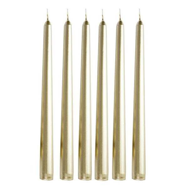BalsaCircle 12 Gold 10" Premium Taper Candles Centerpiece Home Decorations | Walmart (US)