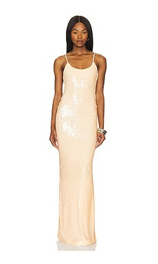 Lovers and Friends Rachel Gown in Neutral from Revolve.com | Revolve Clothing (Global)