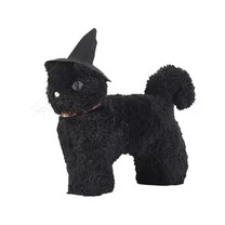 My Texas House 12" x 17" Witch Black Cat Halloween Decorative Pillow | Walmart (US)