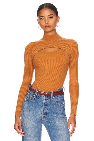 HEARTLOOM Sheila Top in Cinnamon from Revolve.com | Revolve Clothing (Global)