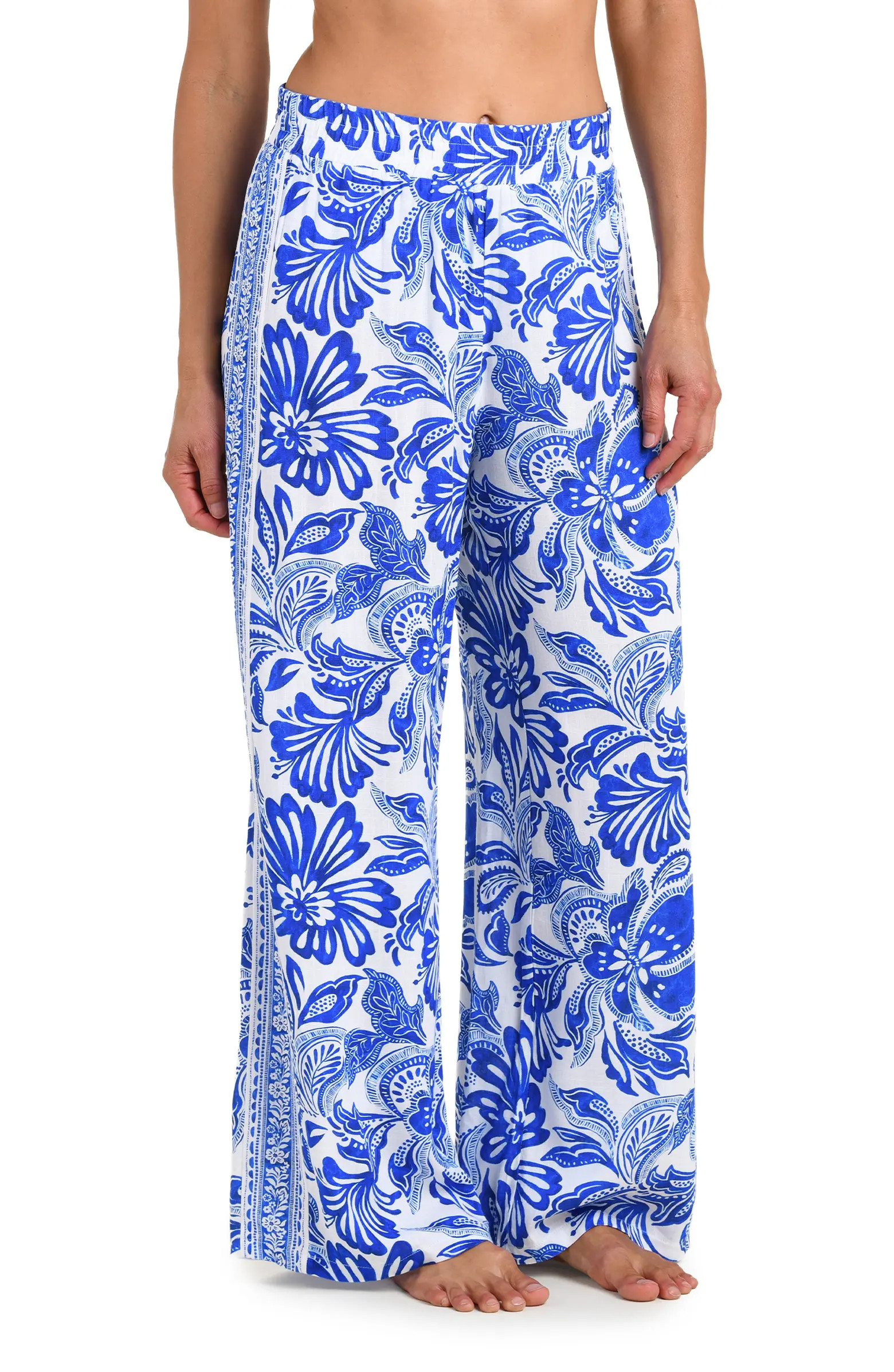 Botanical Brocade Wide Leg Cover-Up Pants | Nordstrom