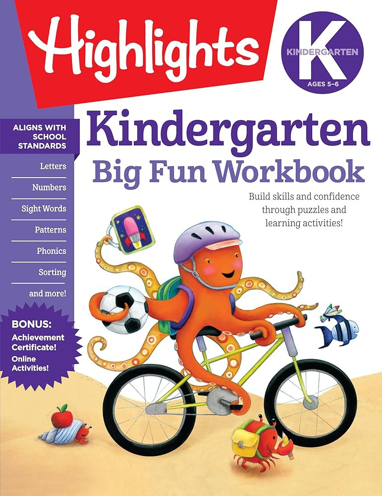 Kindergarten Big Fun Workbook: Kindergarten Workbook With Learning Activities for School Prep and... | Amazon (US)