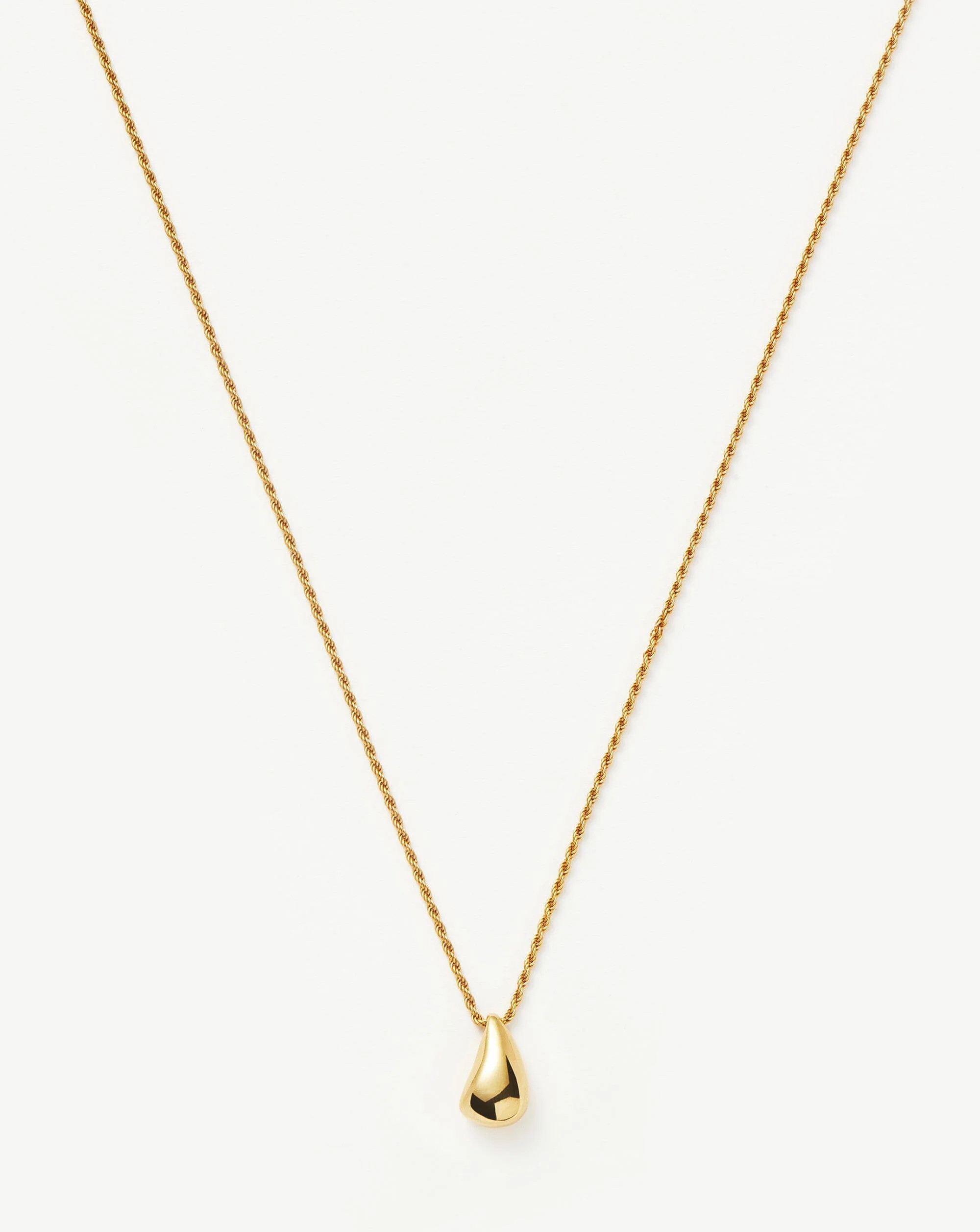 Savi Sculptural Droplet Pendant Necklace | 18ct Gold Vermeil | Missoma US