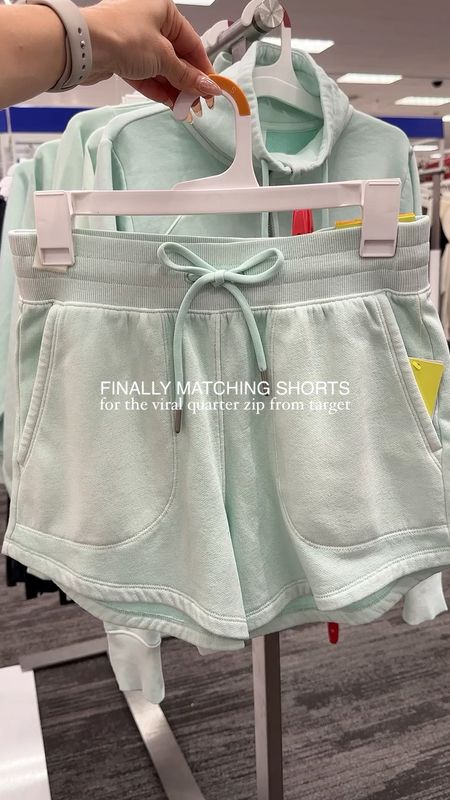 TODAY ONLY — 30% OFF these matching fleece shorts to go with our favorite Lulu inspired quarter zip jacket from Target!!! I got my normal XS & it fits perfectly (a little oversized!) | size up one to a small in the quarter zip up!

Target Style, Target Fashion, Athletic Wear, Matching Sets, Spring Colors

#LTKxTarget #LTKsalealert #LTKActive