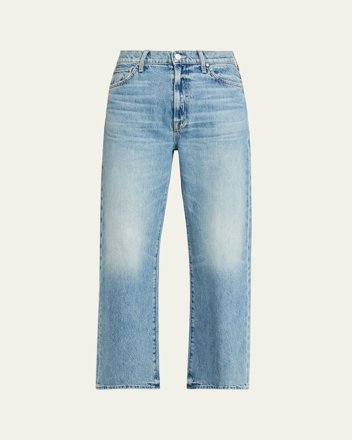 The Dodger Flood Jeans with Embroidered Pockets | Bergdorf Goodman
