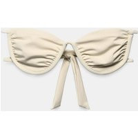 Zara - Underwire Strap Bikini Top - Ecru - L - Woman | Zara US