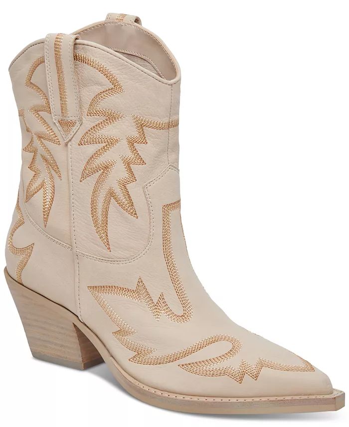 Women's Runa Pointed-Toe Cowboy Booties | Macy's