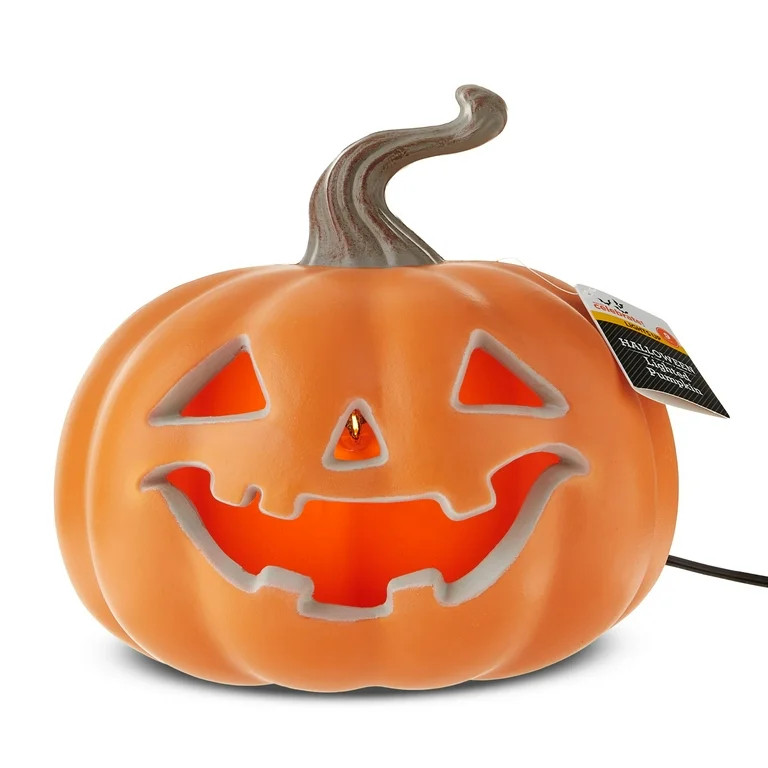 Light-Up Jack-o'-Lantern Blow Mold, Halloween by Way To Celebrate | Walmart (US)