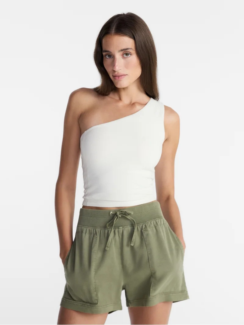 Avia Women's One Shoulder Sports Bra, Sizes XS-XXXL | Walmart (US)