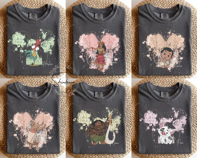 Moana Characters Shirt, Disney Moana Shirt, Disney Family Shirts, Moana Birthday Shirt, Magic Kin... | Etsy (US)