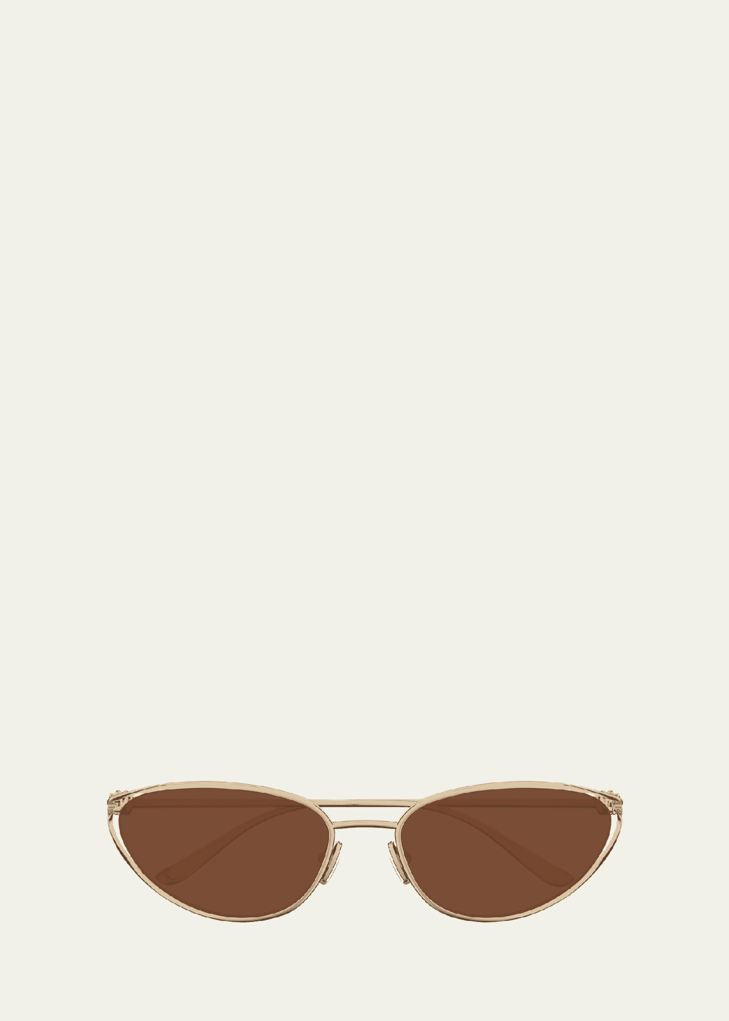 Bottega Veneta Knot Metal Cat-Eye Sunglasses | Bergdorf Goodman