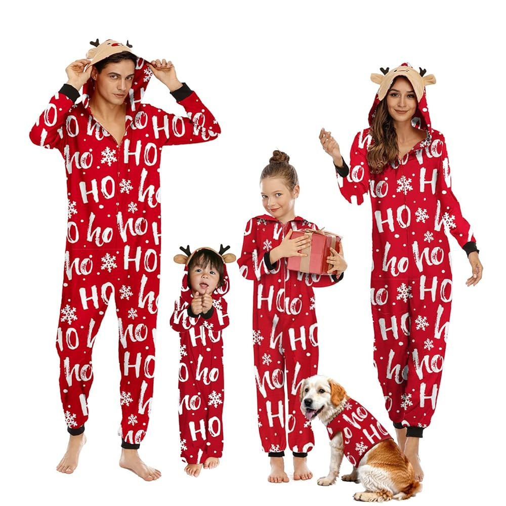 Neufigr Family Christmas Pajamas Matching Sets, Christmas Onesie Holiday Family Sleepwear Sets | Amazon (US)