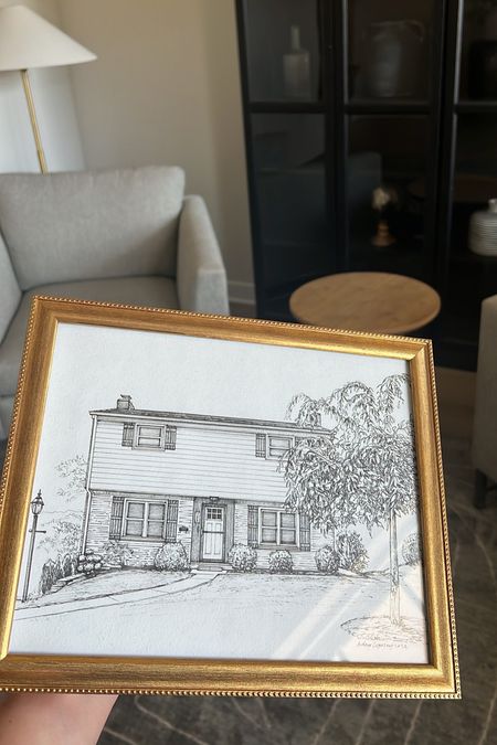 Custom house drawing portrait from Etsy — personalized gift idea