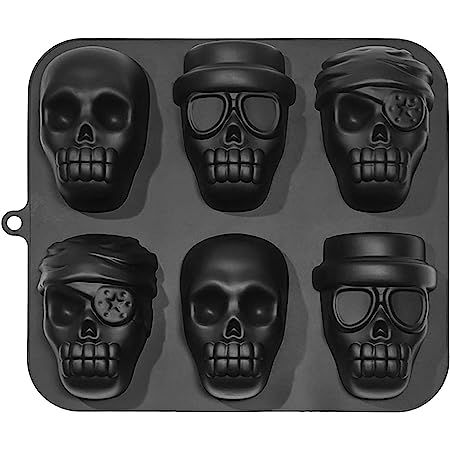 Amazon.com: Webake Skull Cake Pan Silicone Gelatin Cakelet Mold Skull Pizza Tin Baking Pan: Home ... | Amazon (US)