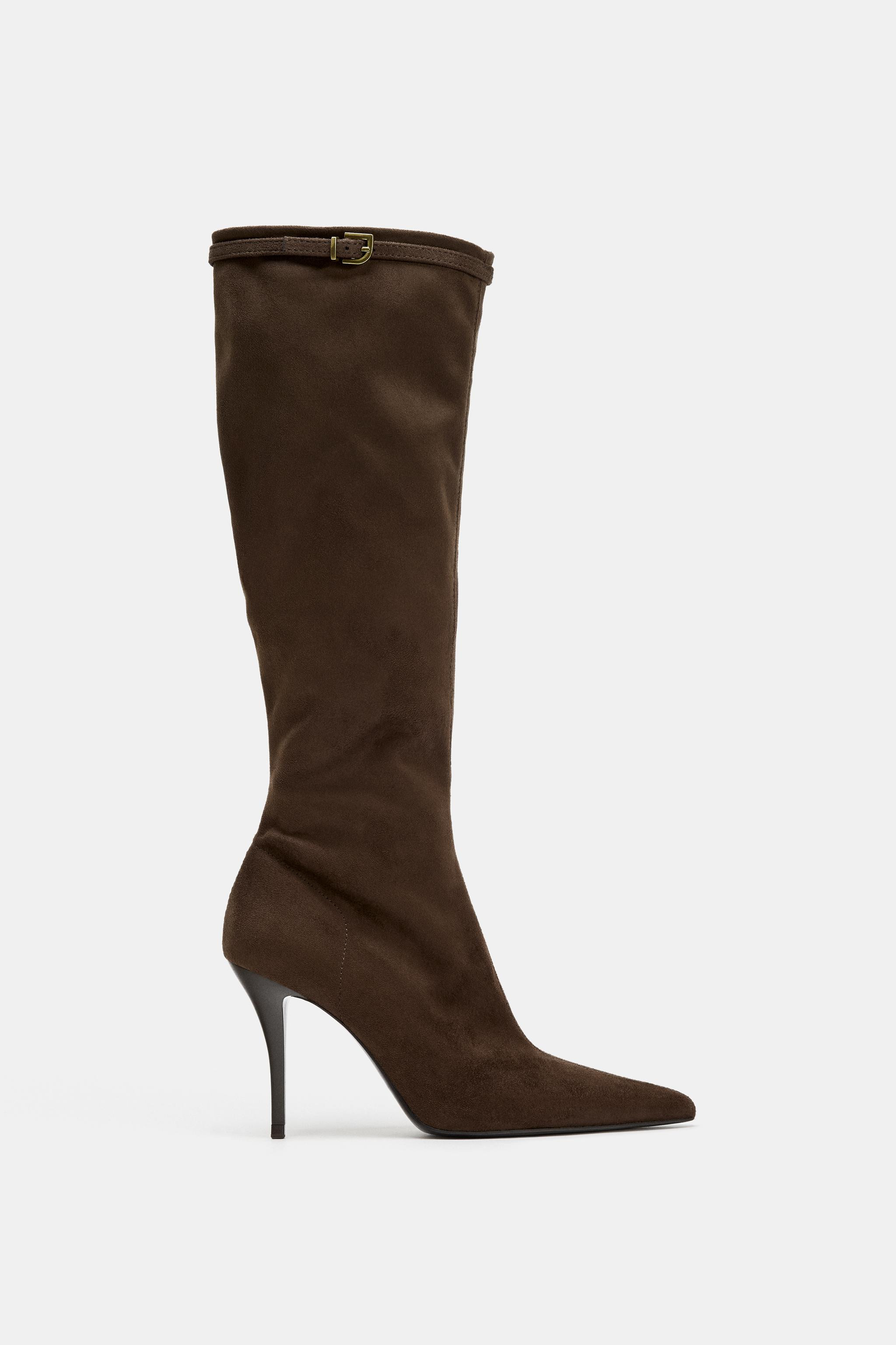 BUCKLED HEEL BOOTS | Zara US
