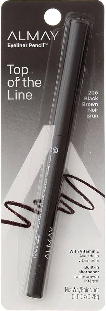 Almay Eyeliner Pencil, Black Brown [206], 0.01 oz (Pack of 4) | Amazon (US)