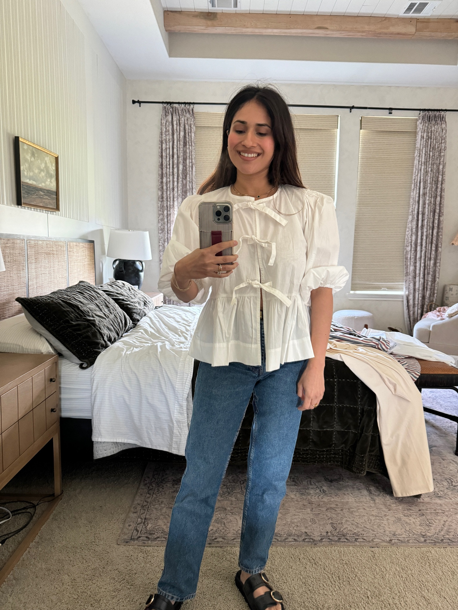 Cute going out top perfect for summer! White bow top. Wearing a nude tank underneath 

#LTKSeasonal #LTKFindsUnder50 #LTKStyleTip