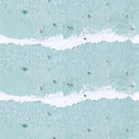Ocean Swimmers Striped Wallpaper Roll by Gray Malin | Wayfair North America