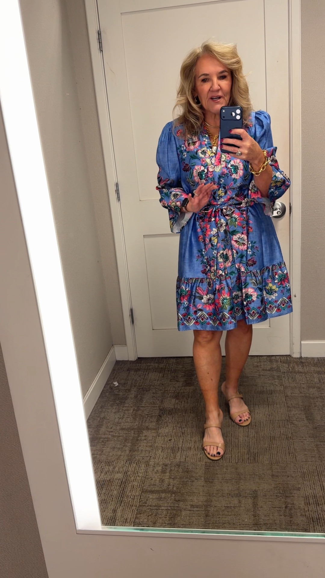 Perfect little wedding guest dress, shower dress, rehearsal dinner dress. 
I’m
Wearing a 10 and it’s a bit big. I’d love your reg size.

#LTKOver40 #LTKSeasonal #LTKWedding