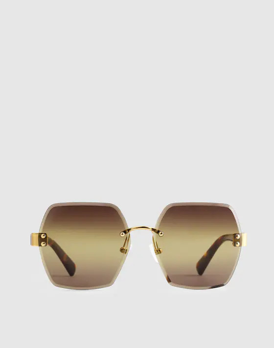 The Weekender Oversized Rimless Sunglasses | Madewell