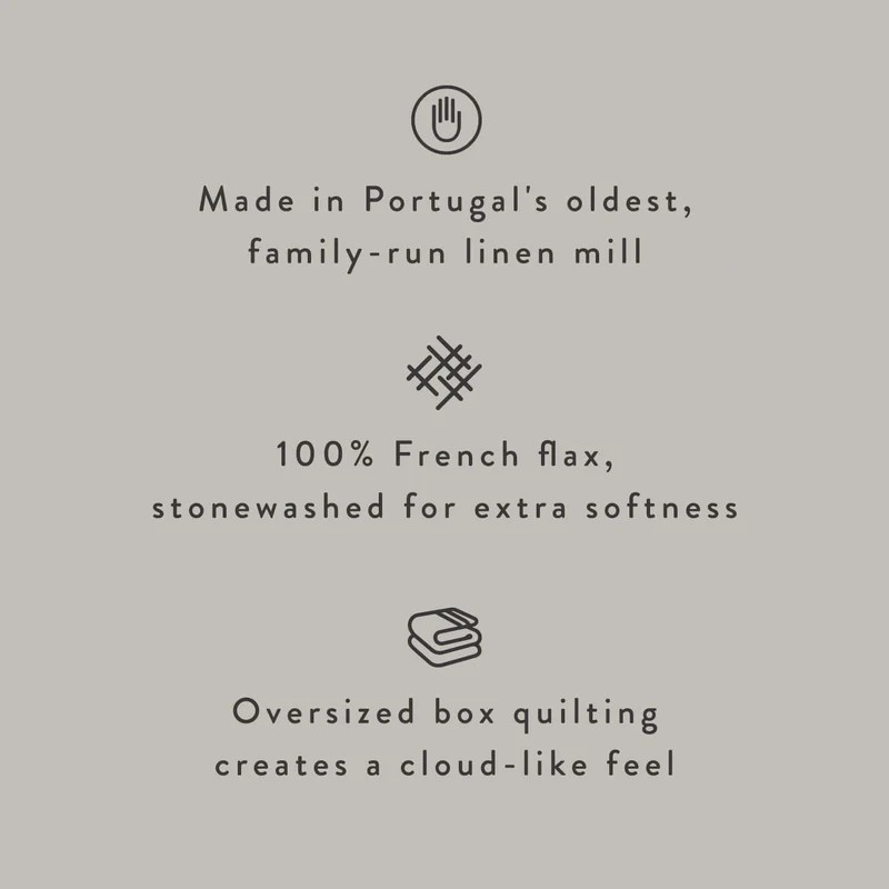 Stonewashed Linen Quilt | The Citizenry