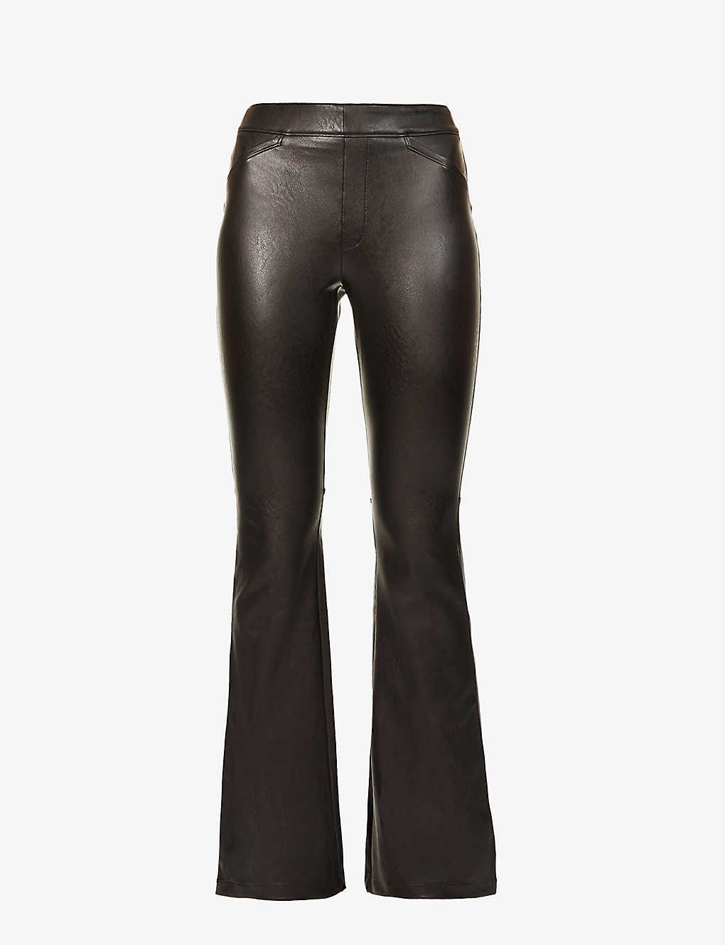 Spanx Leather-like Flare Pant | Selfridges