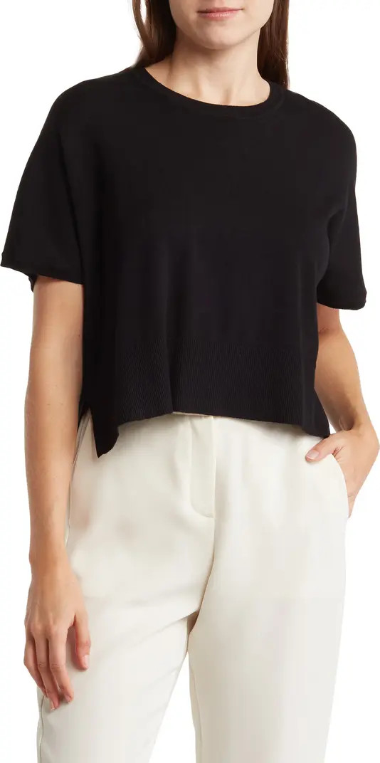 Splendid Jette Short Sleeve Crop Sweater | Nordstromrack | Nordstrom Rack