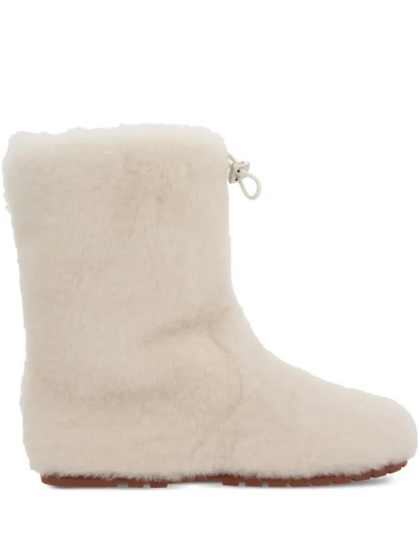 Loro Piana Quinn Shearling Boots  | Neutrals | FARFETCH | Farfetch Global
