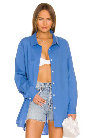 SNDYS Bello Button Up in Blue from Revolve.com | Revolve Clothing (Global)