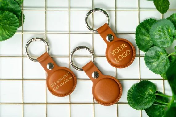 Apple Air Tag Holder,Airtag Key Ring PU Leather Case,Personalized Airtags Keychains,Airtags Holde... | Etsy (US)