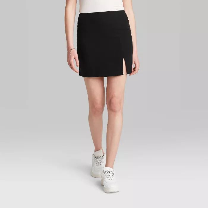 Women's Notch Front A-Line Mini Skirt - Wild Fable™ | Target