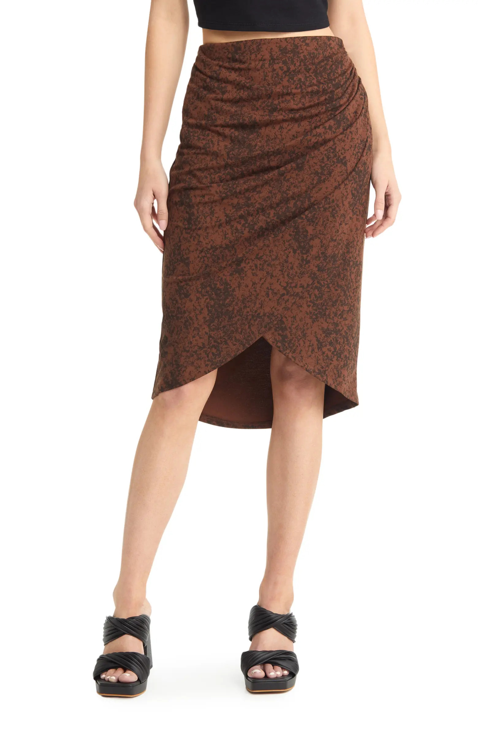 Ruched Tulip Hem Skirt | Nordstrom