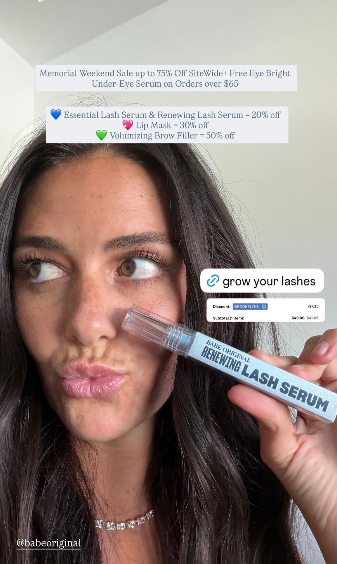Memorial Weekend Sale up to 75% off sitewide + free eye bright under-eye serum on orders over $65!!! My favorites from babe original 🩵💗

#LTKSaleAlert #LTKBeauty #LTKmorningroutine