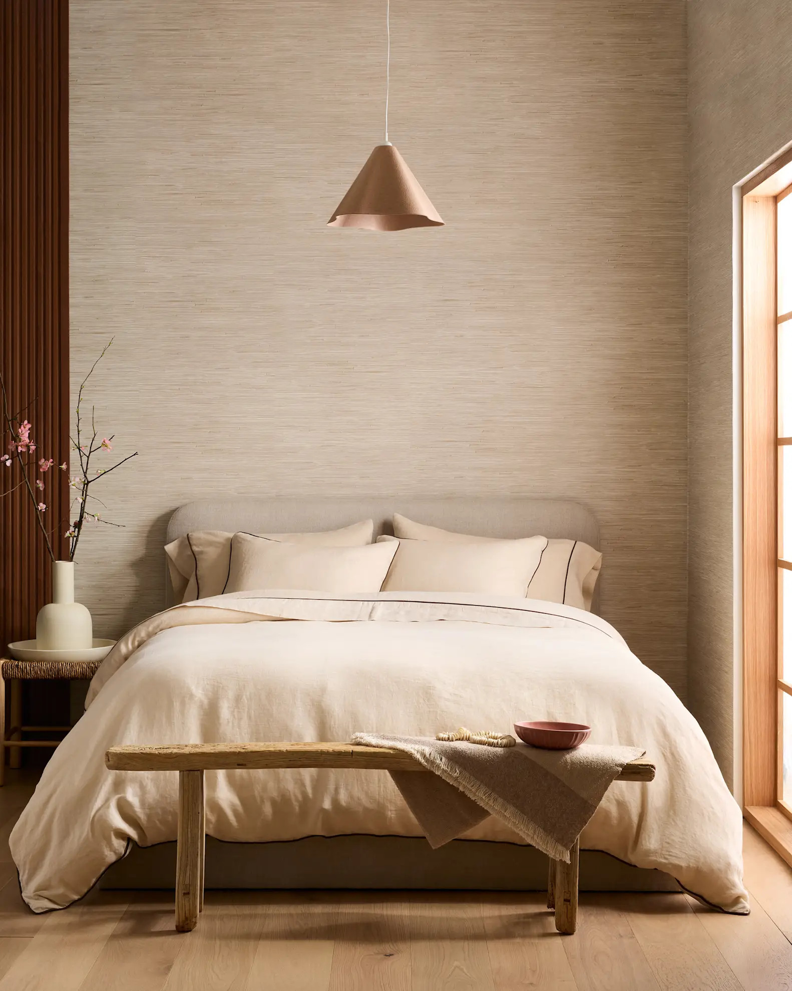 European Linen Piped Duvet Cover Set | Quince