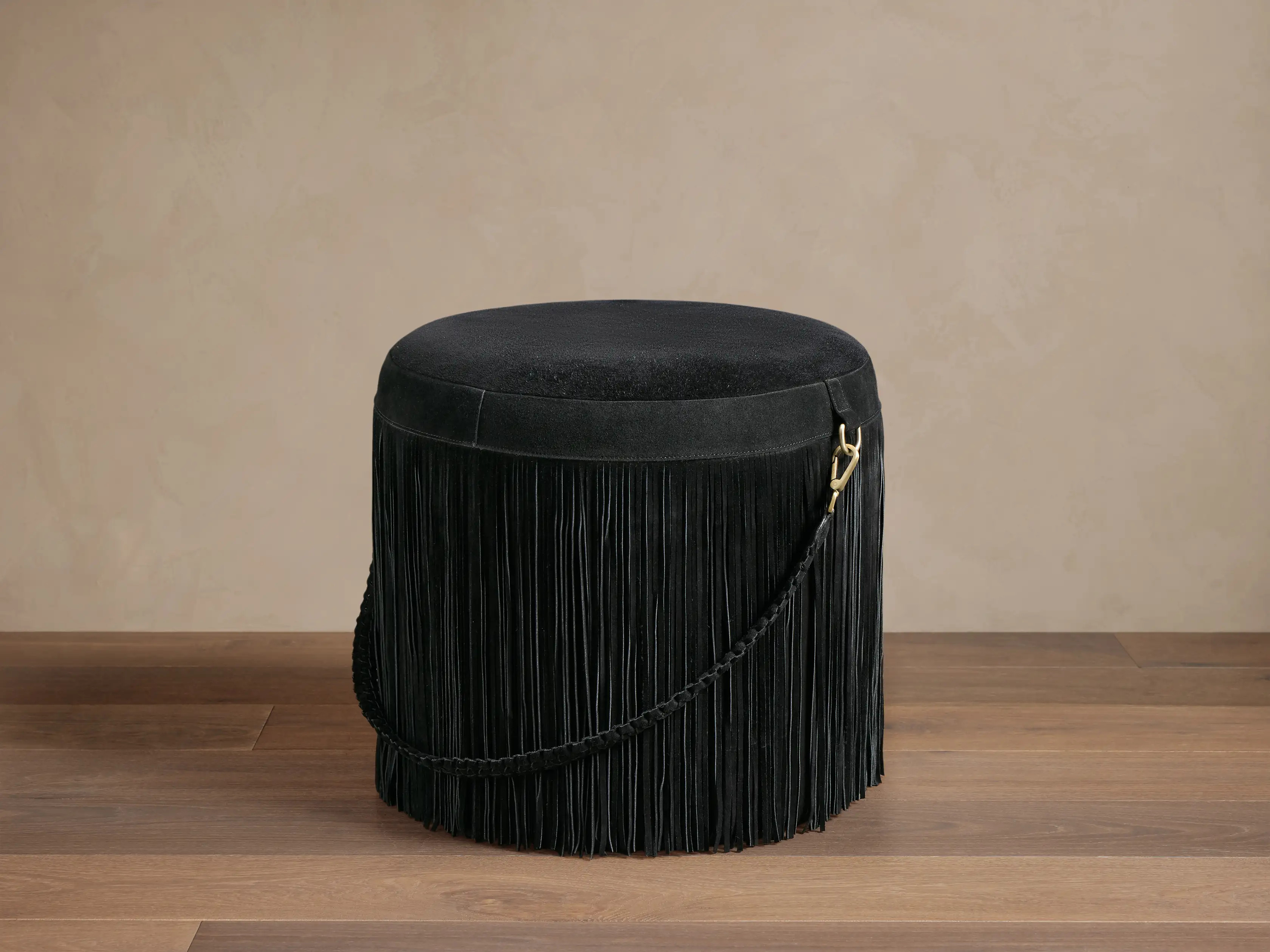 Inesse Fringe Pouf | Arhaus