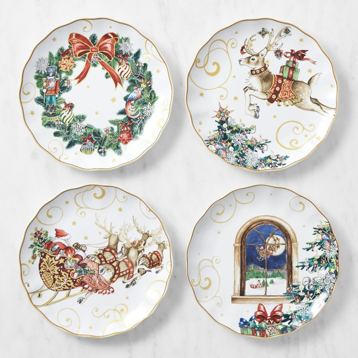 'Twas the Night Before Christmas Dinner Plates | Williams-Sonoma