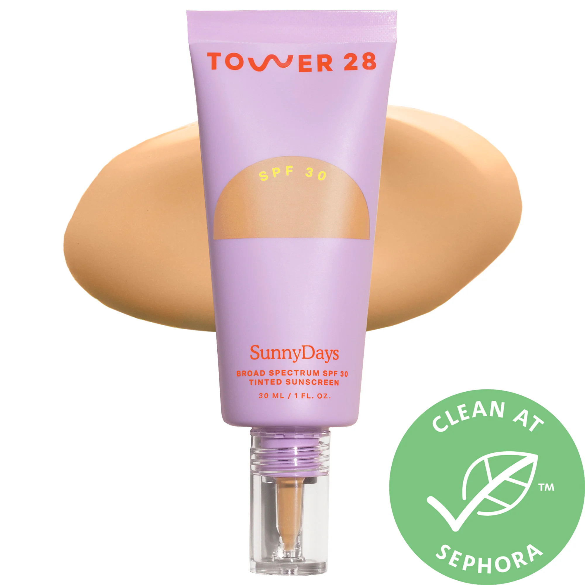 Tower 28 Beauty SunnyDays SPF 30 Tinted Sunscreen Foundation 20 Mulholland 1 oz/ 30 mL | Sephora (US)