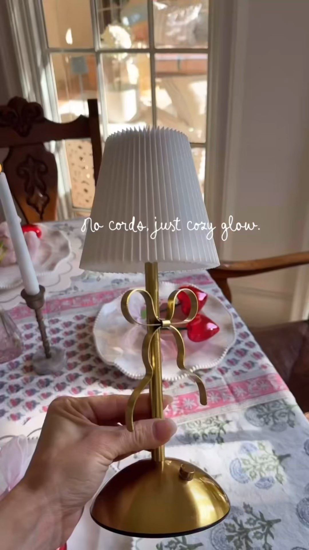 The sweetest little glow, with no cords in sight 🎀✨
This battery bow lamp adds the coziest light wherever you place it …. simple, pretty, and effortlessly charming.

SHOP : https://amzn.markable.ai/GbanDIla

#cozycorners #cordlesslighting #homedecorfinds

#LTKSeasonal #LTKHome #LTKFindsUnder100