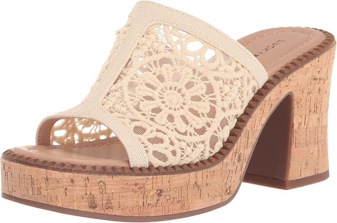 Lucky Brand Women's Talvy Macrame Platform Sandal Mule | Amazon (US)