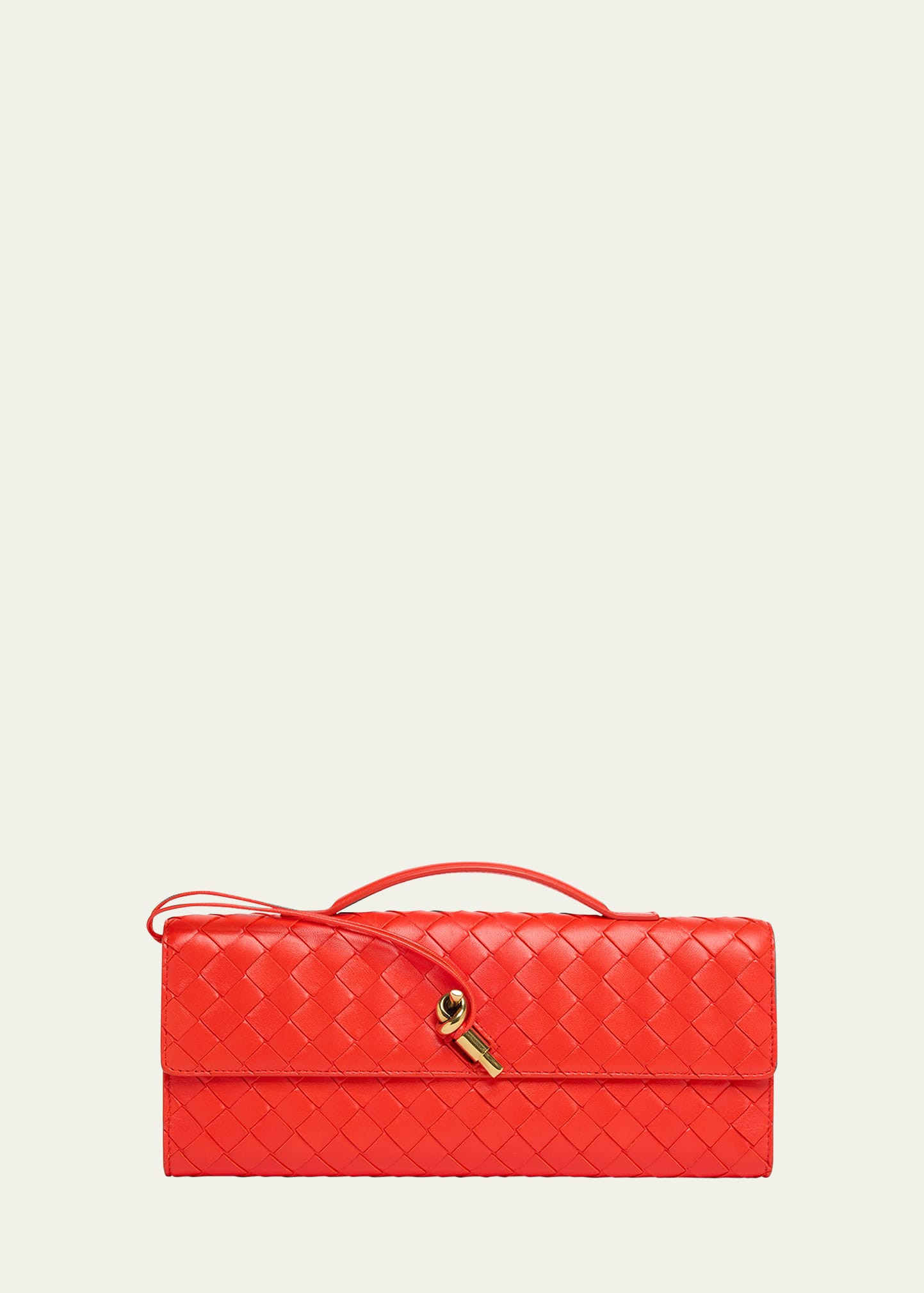 Bottega Veneta Long Andiamo Clutch Bag with Handle | Bergdorf Goodman
